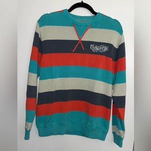Vintage Ecko Unltd Multicolor Striped Knit Sweater - Men’s Medium